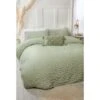 B&M Lara Double Duvet Set - Sage -B and M Store 382103 382129 lara sage duvet set
