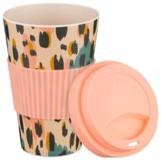B&M Travel Coffee Cup - Animal Print 4 B&M Travel Coffee Cup - Animal Print - Image 2