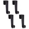 B&M Velvet Overdoor Hooks 4pk - Black -B and M Store 383665 4 velvet non slip over door hooks black 2