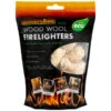 B&M Quickflame Wood Wool Firelighters -B and M Store 383920 quickflame wood wool firelighters