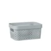 B&M Medium Rectangular Spot Storage Basket - Grey 2 B&M Medium Rectangular Spot Storage Basket - Grey -B and M Store 384230 rectangular medium spot basket grey