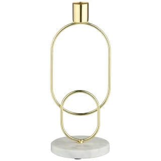 B&M Marble & Gold Candle Holder 3 B&M Marble & Gold Candle Holder