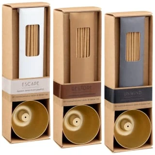 B&M Restore Incense Sticks & Holder - Sandalwood, Cedar, Cardamom 5 B&M Restore Incense Sticks & Holder - Sandalwood, Cedar, Cardamom - Image 3