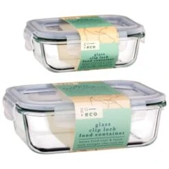 B&M Small Eco Glass Clip Lock Food Container 10 B&M Small Eco Glass Clip Lock Food Container -B and M Store 388506 388507 glass clip lock food container group 2