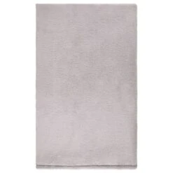 B&M Cosy At Home Silver Teddy Throw -B and M Store 388657 teddy throw silver 2