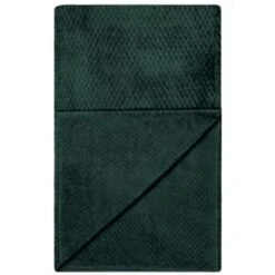 B&M Waffle Throw - Dark Green -B and M Store 388773 waffle throw dark green