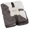 B&M Montana Two Tone Sherpa Throw - Charcoal -B and M Store 388866 montana two tone sherpa throw charcoal