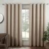 B&M Colorado Hopsack Fully Lined Cream Eyelet Curtains 46 X 72" -B and M Store 388895 388896 388897 388898 388899 colorado eyelet curtain cream