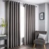 B&M Oxford Grey Black Out Curtains With Eyelets 66 X 72" 2 B&M Oxford Grey Black Out Curtains With Eyelets 66 X 72" -B and M Store 388918 388919 388920 388921 oxford grey black out curtain with eyelets