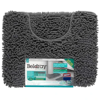 B&M Noodle Bath Mat Set - Charcoal 4 B&M Noodle Bath Mat Set - Charcoal - Image 2