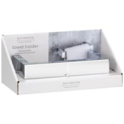 B&M Chrome Fitted Towel Ring -B and M Store 389953 chrome fitted towel holder 5