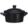 B&M Casserole Dish With Lid - Matte Black -B and M Store 390145 urban paradise mini casserole dish black