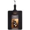 B&M Urban Paradise Black Pine Wood Serve Board -B and M Store 390146 black pine wood serve board with serving handle 2