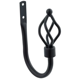 B&M Small Black Twist Curtain Hold Backs 2pk 4 B&M Small Black Twist Curtain Hold Backs 2pk - Image 2