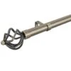 B&M Antique Brass Mace Curtain Pole 70 - 120cm -B and M Store 390233 390234 antique brass mace cage pole 3 1