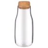B&M Small Glass Carafe With Cork Lid -B and M Store 390359 small glass carafe