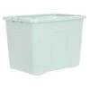 B&M Storage Box With Lid 80L - Sage -B and M Store 391384 sage 80l storage box and lid 3