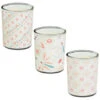 B&M Boho Garden Mini Printed Candles 3pk -B and M Store 392778 3pk mini printed candles