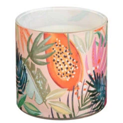 B&M Printed Candle With Gold Lid -B and M Store 392779 printed candle with gold lid 2