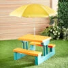 B&M Kids Club Children Picnic Bench -B and M Store 392803 picnic table with umbrella