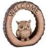 B&M Welcome Owl Garden Ornament -B and M Store 392844 welcome owl ornament