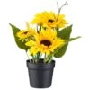 B&M Sunflower Plant Pot -B and M Store 392959 sunflower
