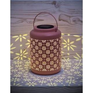 B&M Boho Garden Solar Powered Metal Lantern 4 B&M Boho Garden Solar Powered Metal Lantern - Image 2