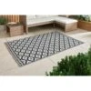 B&M Large Outdoor Rug 1.2 X 1.8m - Black -B and M Store 393557 outdoor rug black aztec