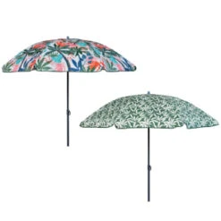 B&M Superbloom Sun Printed Parasol 1.8m - Leaf 7 B&M Superbloom Sun Printed Parasol 1.8m - Leaf -B and M Store 393761 superbloom sun 1 8m printed parsasol group