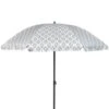 B&M Ocean Air Printed Parasol 1.8m - Geo -B and M Store 393762 ocean air 1 8m printed parsasol grey geo