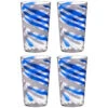 B&M Ocean Air Swirl Tumblers 4pk 2 B&M Ocean Air Swirl Tumblers 4pk -B and M Store 394244 4pk ocean swirl tumblers