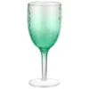 B&M Bloom Fade Wine Glass - Green 2 B&M Bloom Fade Wine Glass - Green -B and M Store 394260 bloom fade wine glass green