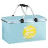 B&M Foldable Picnic Basket - Sunshine On My Mind -B and M Store 394304 foldable picnic basket sunshine on my mind