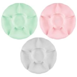 B&M Chip & Dip Bowl - Green -B and M Store 394341 chip and dip bowls group