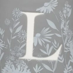 B&M Floral Alphabet Mug (Assorted) 23 B&M Floral Alphabet Mug (Assorted) -B and M Store 394397 floral alphabet mug grey l 2