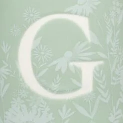 B&M Floral Alphabet Mug (Assorted) -B and M Store 394402 floral alphapet mug green g 2