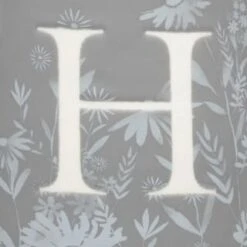 B&M Floral Alphabet Mug (Assorted) -B and M Store 394402 floral alphapet mug grey h 2