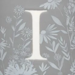 B&M Floral Alphabet Mug (Assorted) -B and M Store 394402 floral alphapet mug grey i 2