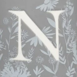 B&M Floral Alphabet Mug (Assorted) -B and M Store 394402 floral alphapet mug grey n 2