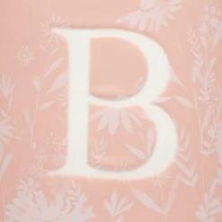 B&M Floral Alphabet Mug (Assorted) -B and M Store 394402 floral alphapet mug pink b 2
