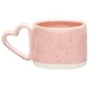 B&M Heart Handle Speckled Mug -B and M Store 394404 heart handle speckled mug
