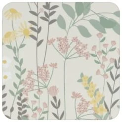 B&M Floral Placemat & Coaster Set 8pc -B and M Store 394455 floral placemat and coaster set 8pc 3