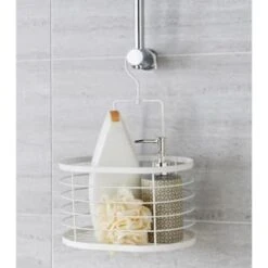 B&M Hanging Bathroom Caddy - White -B and M Store 394579 hanging caddy white