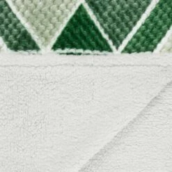 B&M Simply Geo Waffle Throw - Green -B and M Store 394920 simply geo waffle throw green 4