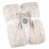 B&M Simply Two Tone Teddy Throw - Natural 2 B&M Simply Two Tone Teddy Throw - Natural -B and M Store 394924 simply two tone teddy throw natural