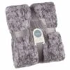 B&M Simply Two Tone Teddy Throw - Grey -B and M Store 394926 simply two tone teddy throw grey