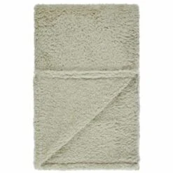 B&M Simply Teddy Sage Rolled Throw -B and M Store 394930 teddy throw sage 4