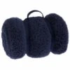 B&M Simply Teddy Navy Rolled Throw 1 B&M Simply Teddy Navy Rolled Throw -B and M Store 394931 teddy throw navy