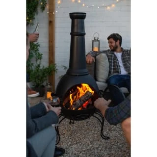 B&M La Hacienda Muricia Steel XL Chimenea 136cm 5 B&M La Hacienda Muricia Steel XL Chimenea 136cm - Image 3