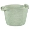 B&M Cara Rope Basket With Handle - Green 2 B&M Cara Rope Basket With Handle - Green -B and M Store 395881 cara rope basket green